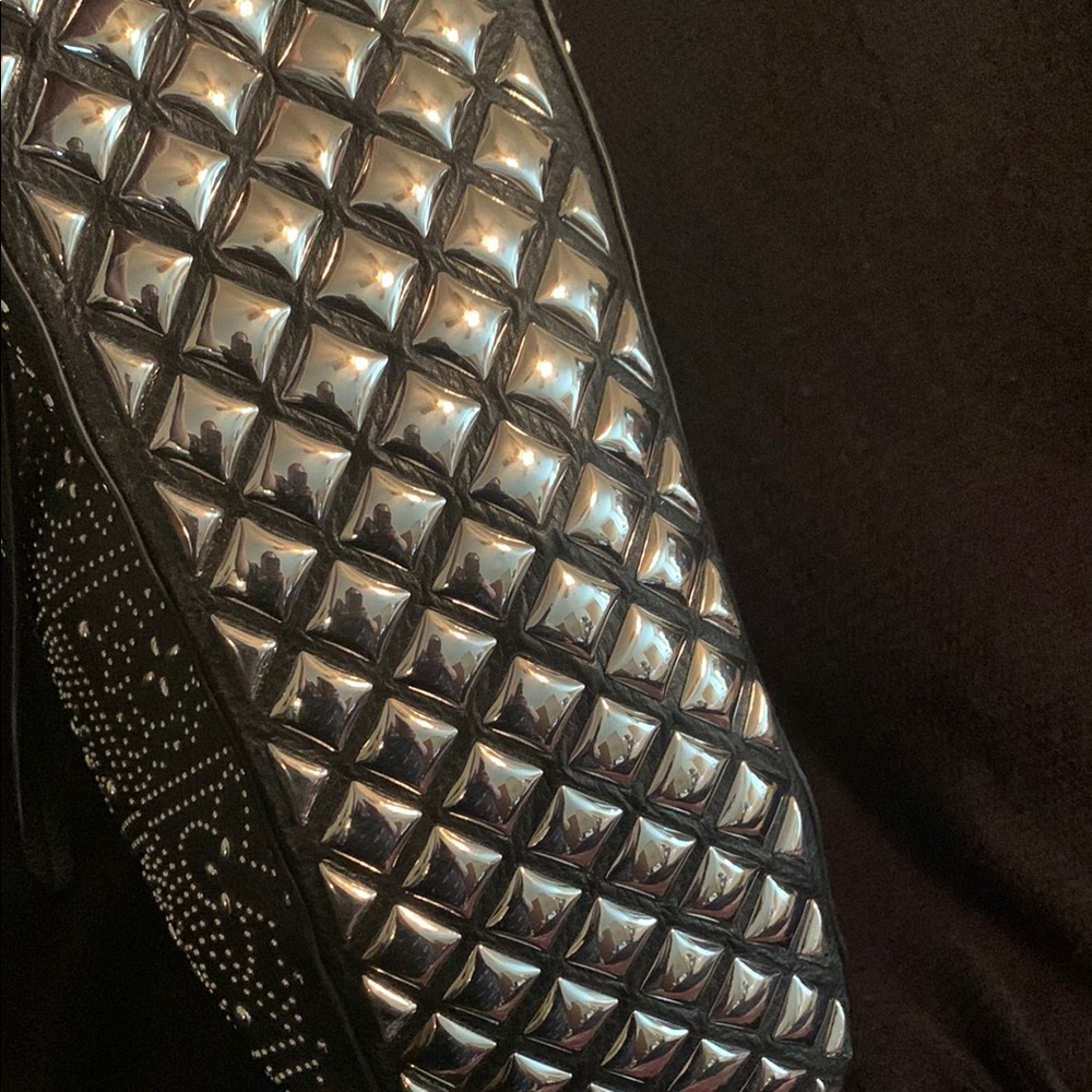 Calvin Klein Black and Silver Geometric Tote - Picture 6 of 13